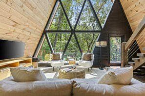 Télévision, cheminée