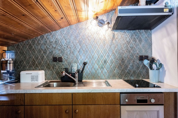 Ferienwohnung Magda, 1 bis 2 Personen, 35 qm, Wohn-/Schlafraum, Schlafcouch, Balkon-Küche