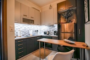 Leilighet | Eget kjøkken | Ovn, kokeplater, espressomaskin og vannkoker