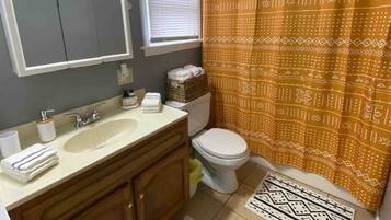 Hair dryer, towels