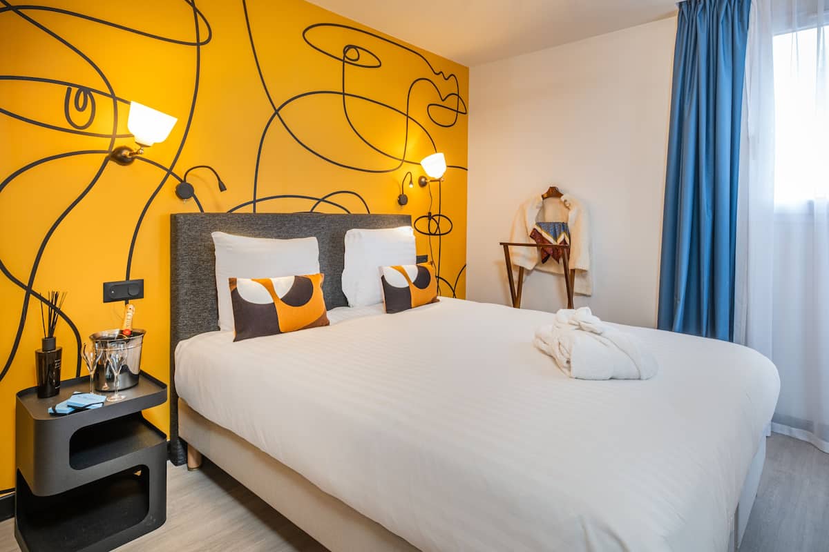 1 slaapkamer, geluiddichte muren, gratis wifi, beddengoed