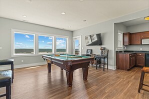 Game room - Cape Point, charming 7-Bedroom Oceanfront + Pets Stay Free! (Buxton)