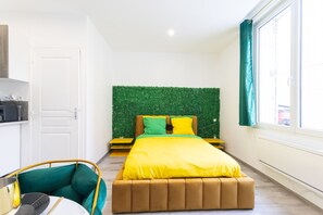 Suite estudio básica | Ropa de cama de alta calidad y wifi gratis 