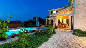 A heated pool
