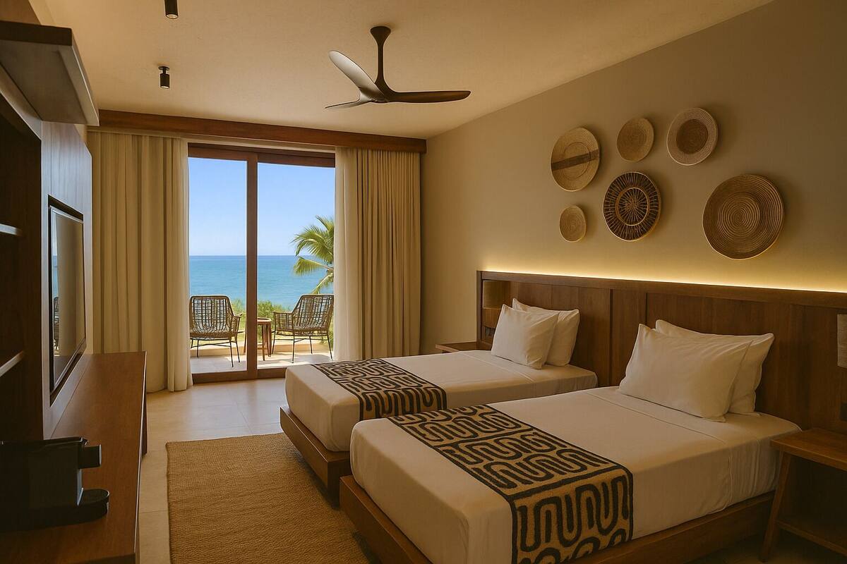 Deluxe Room, Partial Ocean View (1 King Bed or 2 Twin beds)