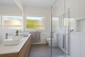 Shower, hair dryer