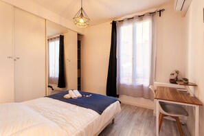 1 chambre, fer et planche à repasser, Wi-Fi gratuit, draps fournis