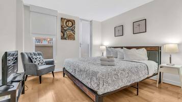 Apartment, 2 Bedrooms | 2 bedrooms, laptop workspace, iron/ironing board, free WiFi