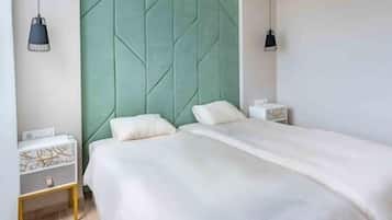 2 bedrooms, iron/ironing board, travel crib, WiFi
