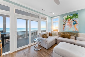 Smart TV, fireplace, foosball, stereo