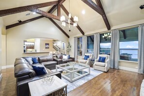 TV, fireplace, table football, offices