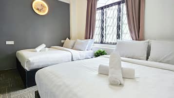 Desk, iron/ironing board, free WiFi, bed sheets