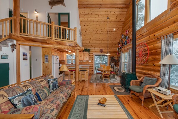 Televisión, reproductor de DVD, libros, estéreo