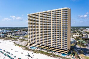 Exterior - Emerald Isle 508 Oceanfront/Sleeps 6/High Clean Standards/Wifi/Beach Chairs (Panama City Beach)