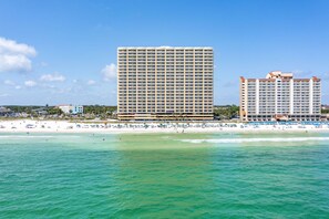 Accommodatie ligt op het strand