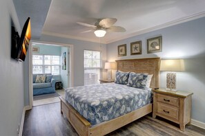 1 soverom, strykejern/-brett, wi-fi (inkludert) og sengetøy