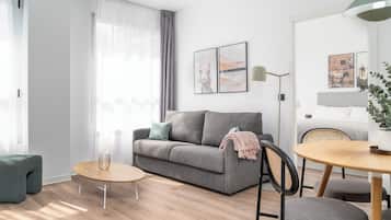 Apartamento, 1 quarto | Área de estar