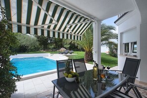A heated pool