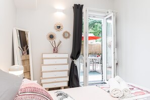 1 sovrum, strykjärn/strykbräda, gratis wi-fi och sängkläder