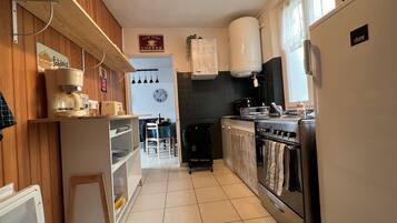 Microwave, oven, toaster, high chair