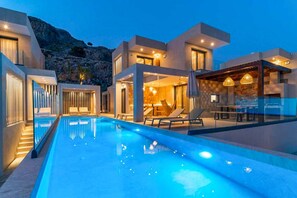 Pool - Villa Ouranos - Four Bedroom Villa, Sleeps 8 (Rhodes)