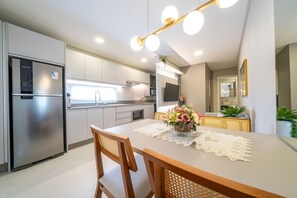 Apartment | Private kitchen | Fridge, microwave, dishwasher, electric kettle