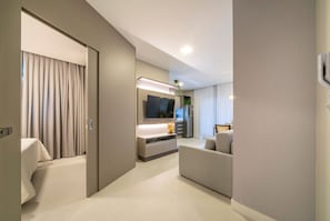 Appartement | Coin séjour | TV connectée de 40 pouces avec chaînes numériques