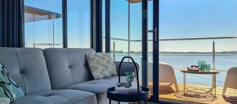 Houseboat in Łazy by Lake Jamno and Sea