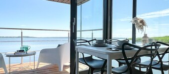 Houseboat in Łazy by Lake Jamno and Sea