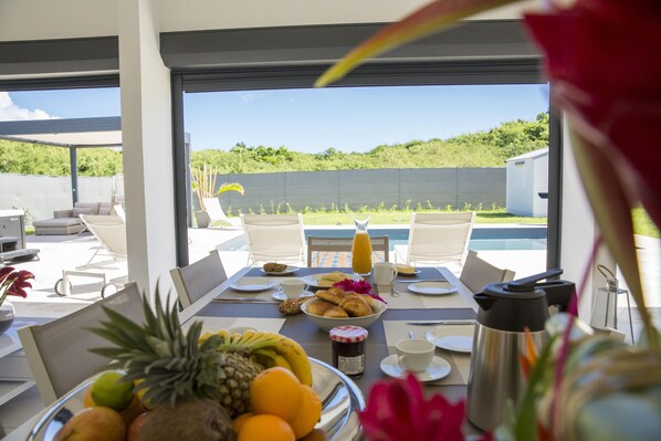 Outdoor dining - Villa Mojito (Saint-François)