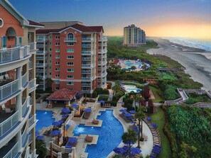Indoor pool, outdoor pool - Marriott Ocean Watch 2 Bedroom Villa at Myrtle Beach! (Myrtle Beach)
