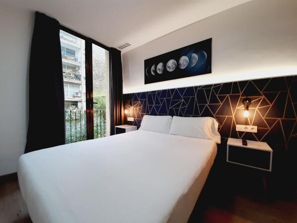 Habitación doble | Edredón, wifi gratis y ropa de cama 