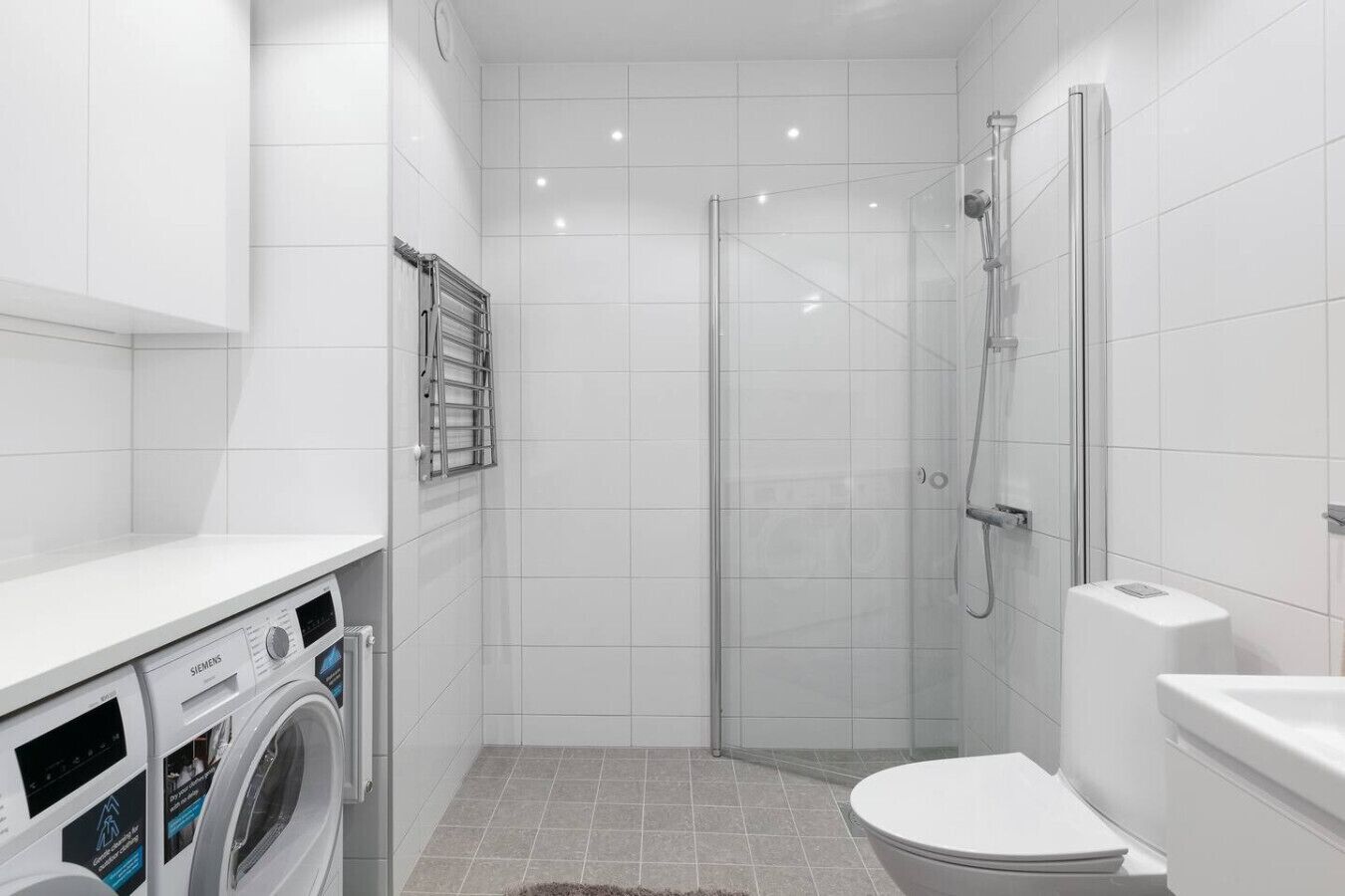 Shower, hair dryer