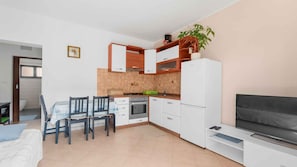 Fridge, oven, stovetop