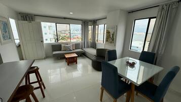 Economy Apartment, 2 Bedrooms, City View, Beachside | 2 bedrooms, in-room safe, desk, free WiFi