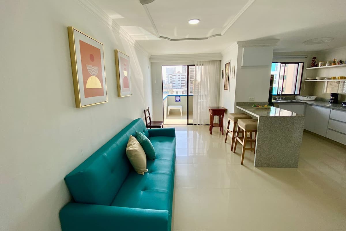 Appartement, 1 tweepersoonsbed met slaapbank, uitzicht op stad | 2 slaapkamers, een kluis op de kamer, een bureau, gratis wifi