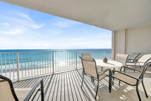 Outdoor dining - Family-Friendly 4BR Beachfront Retreat w/ Indoor & Outdoor Pools (Panama City Beach)
