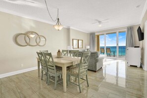 Interior - 2-Bedroom Gulf-Front Retreat with Stunning Views, Pools, Sauna & Direct Beach Access (Panama City Beach)