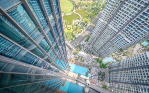 Deluxe Apartment, 3 Bedrooms, Balcony, City View | View from room - LANDMARK 81 Luxury Riverside Retreat (Ho Chi Minh City)