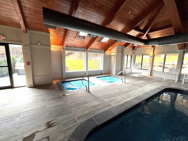 Indoor pool, a heated pool