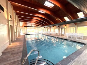Indoor pool, a heated pool