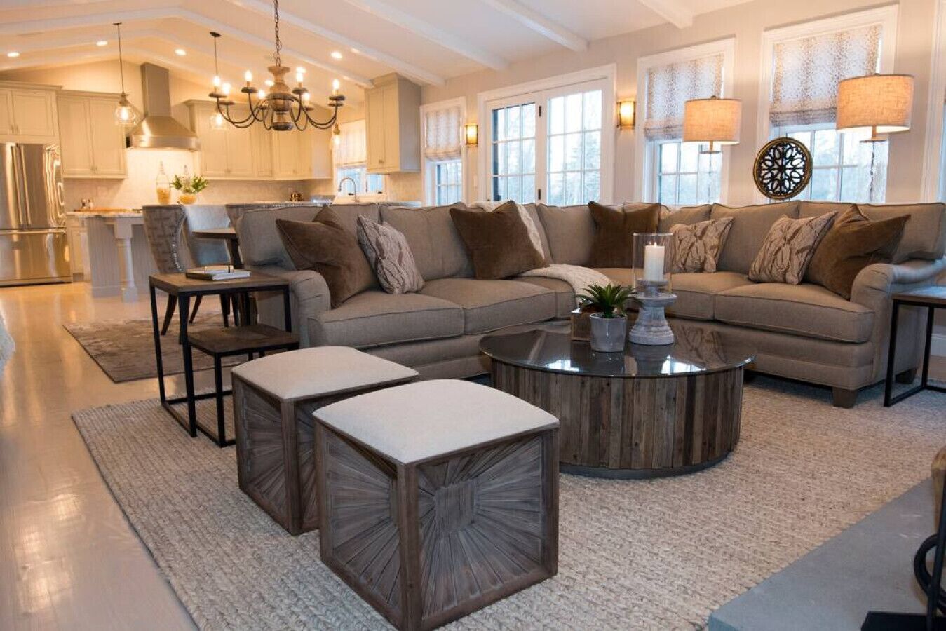 Televisión, chimenea