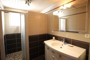 Shower, hair dryer