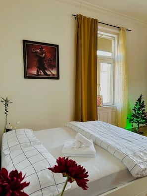 2 chambres, fer et planche à repasser, Wi-Fi, draps fournis