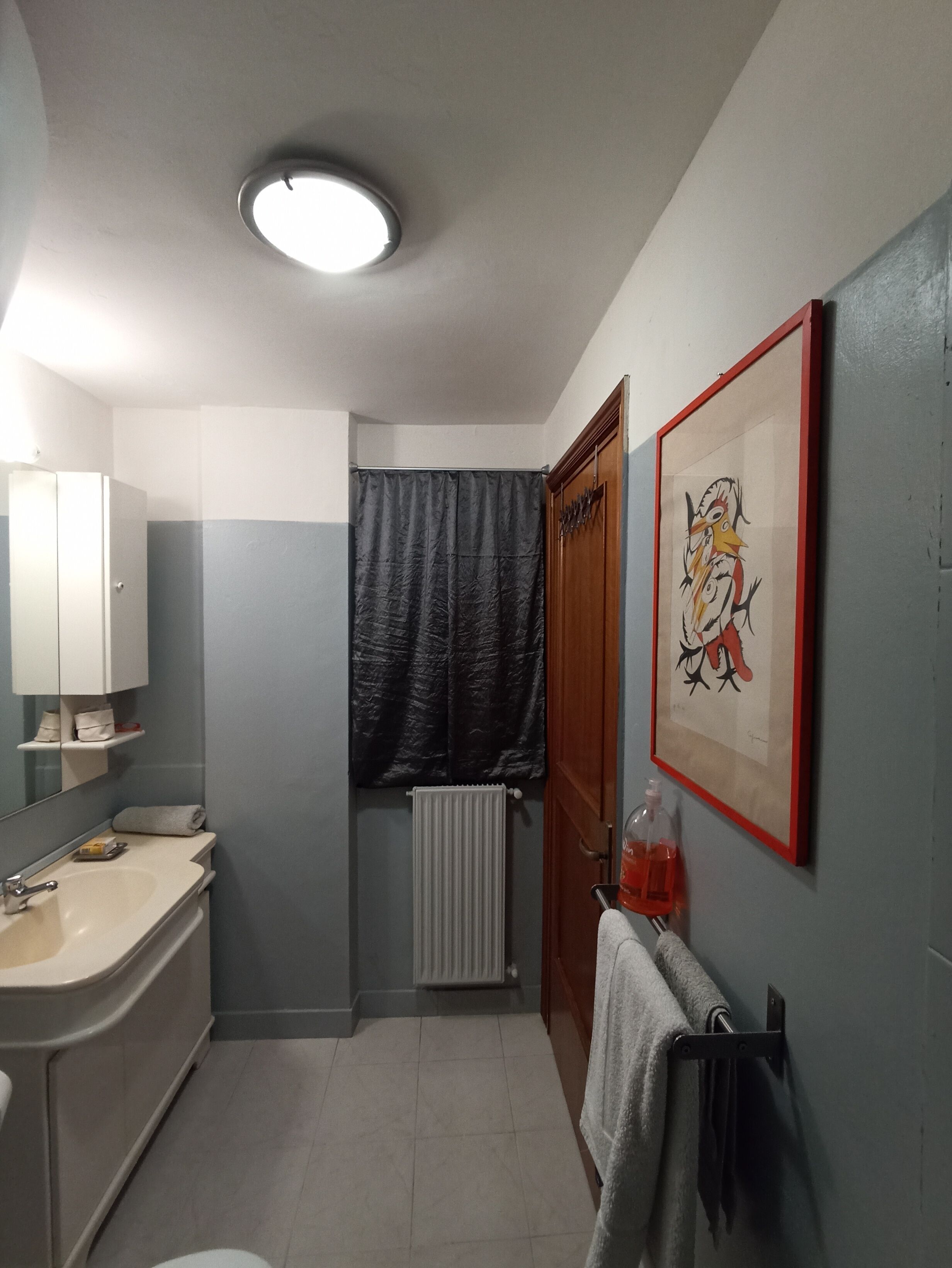 Doccia, asciugacapelli, asciugamani, sapone