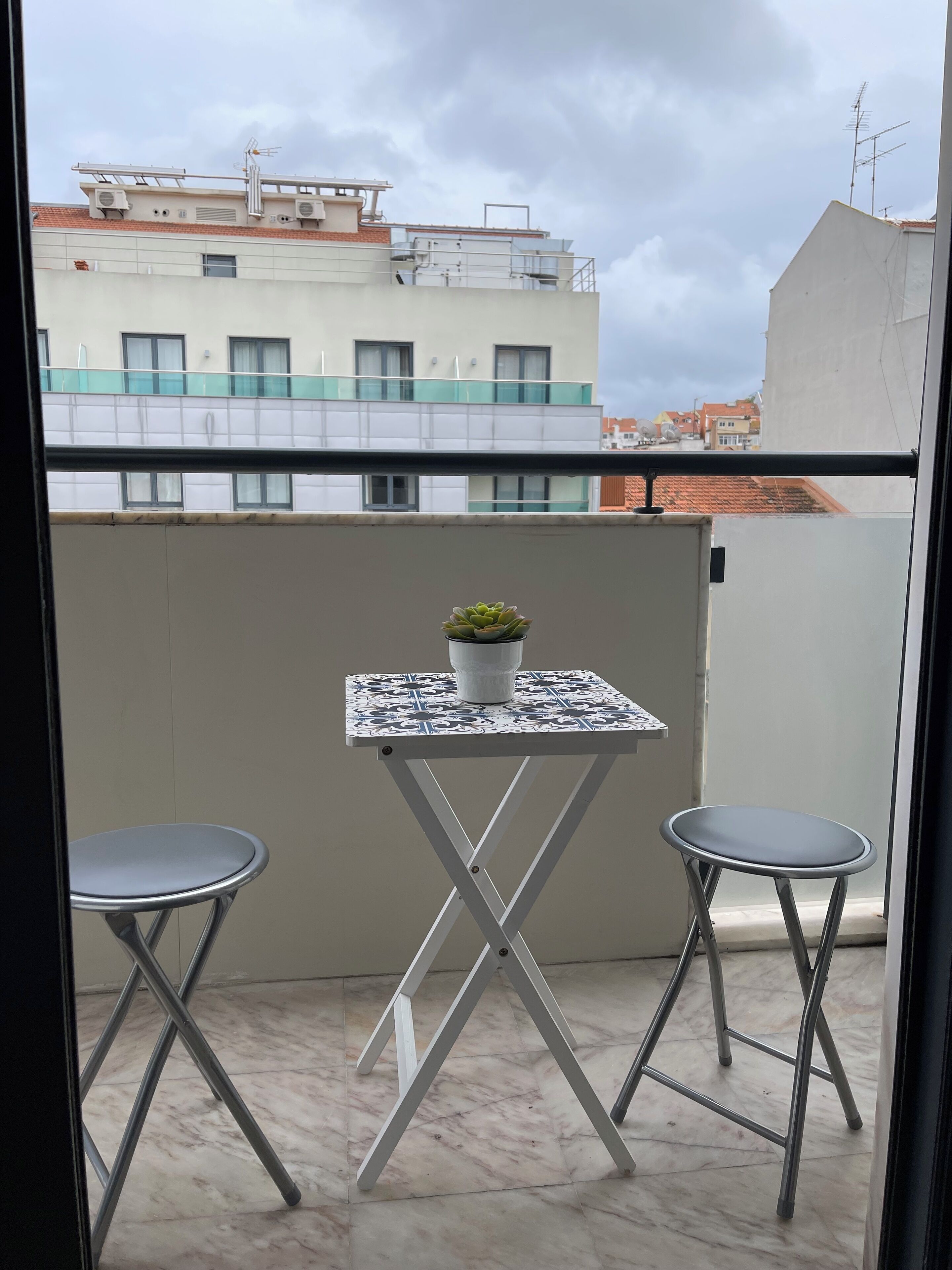 outdoor balcony area