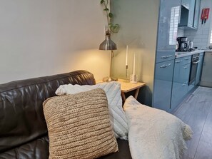 家庭公寓 | 起居區 | 50-吋智慧型電視，提供衛星頻道