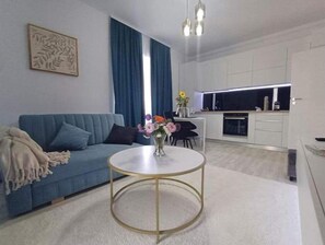 Living area - Swiss Apartment 1 (Brașov)