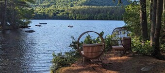 Lakefront & Ski Retreat with a Private Beach
