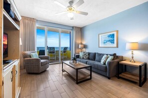 Smart TV - Glorious Oceanfront Escape: 1BR Condo with Private Balcony @ Ocean Walk Resort (Daytona Beach)